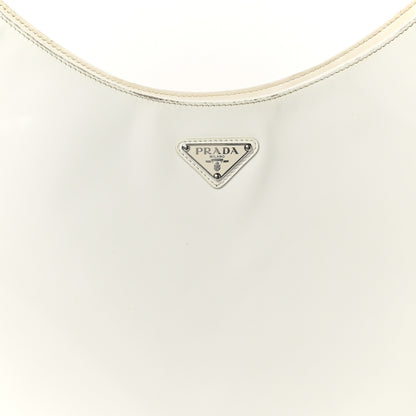 Prada Spazzolato Maxi Cleo Adjustable Strap Shoulder Bag White 7 of 10