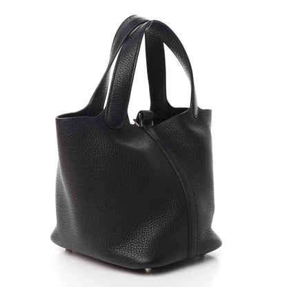Hermes Taurillon Clemence Picotin Lock 18 PM Black 2 of 10