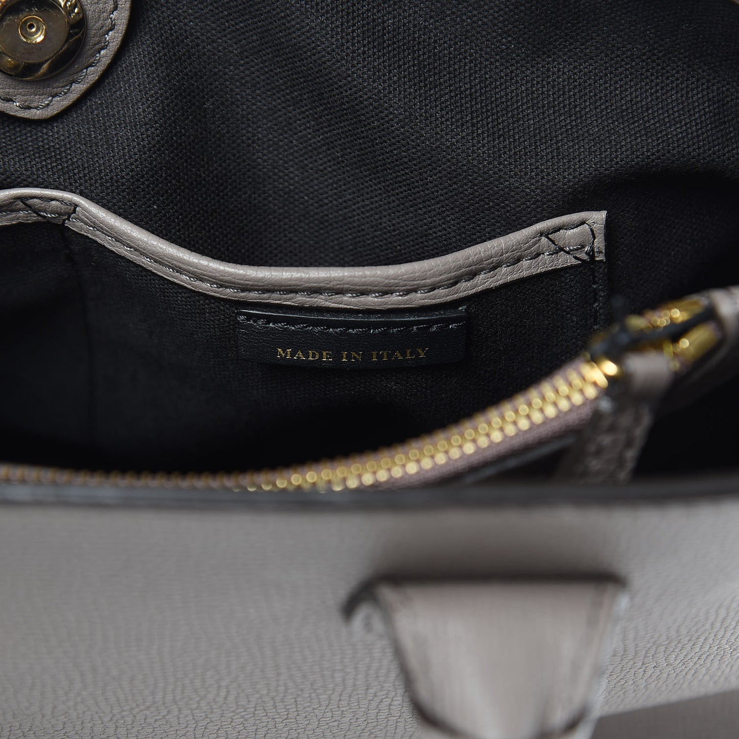 Derby Calfskin House Check Medium Banner Tote Thistle Grey