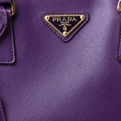 Prada Saffiano Lux Bowler Iris 10 of 10