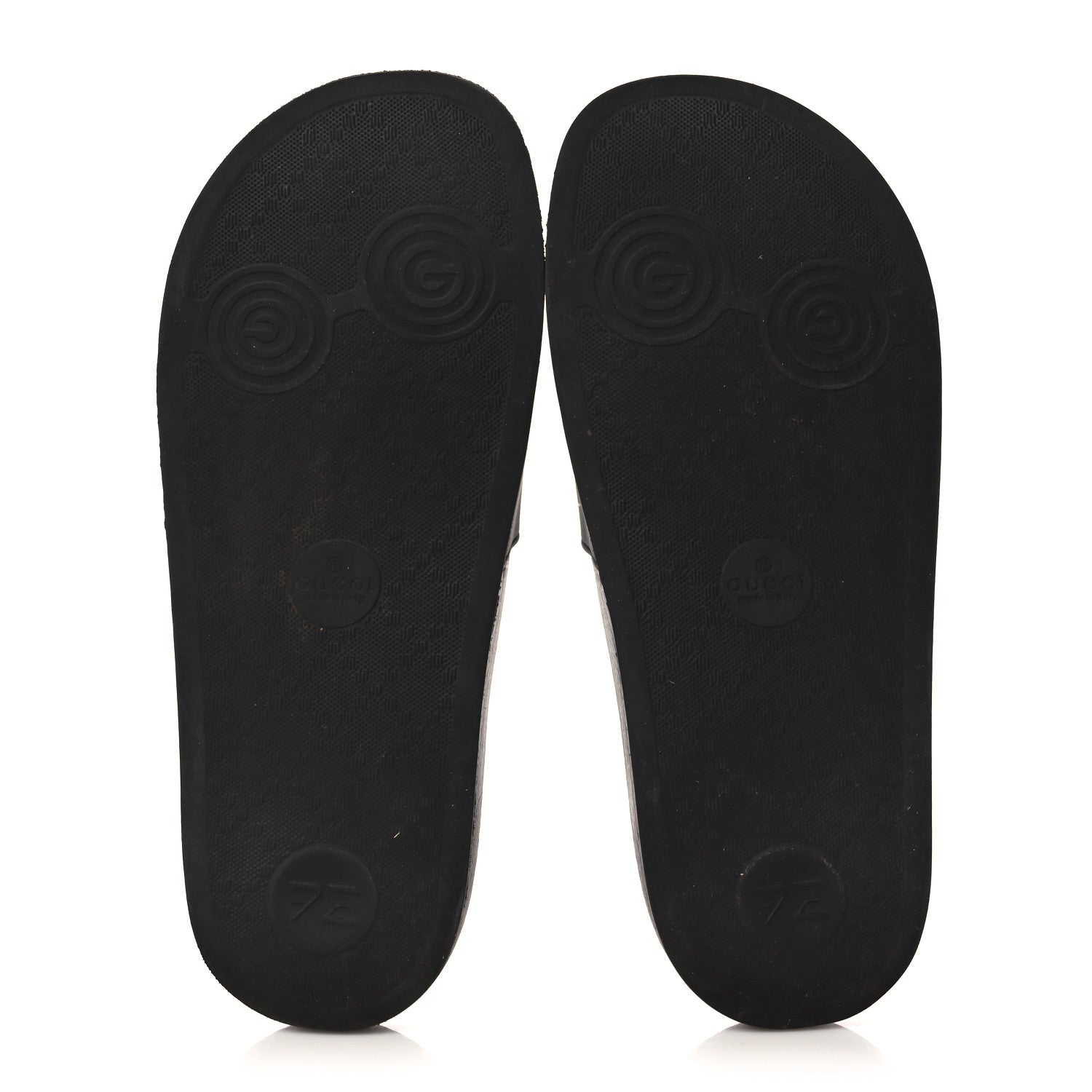 Gucci Rubber Womens Logo Slide Sandals 38 Black 5 of 12