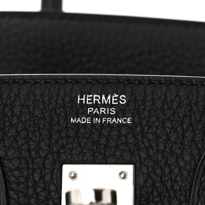 Hermes Togo Birkin 25 Black 6 of 11