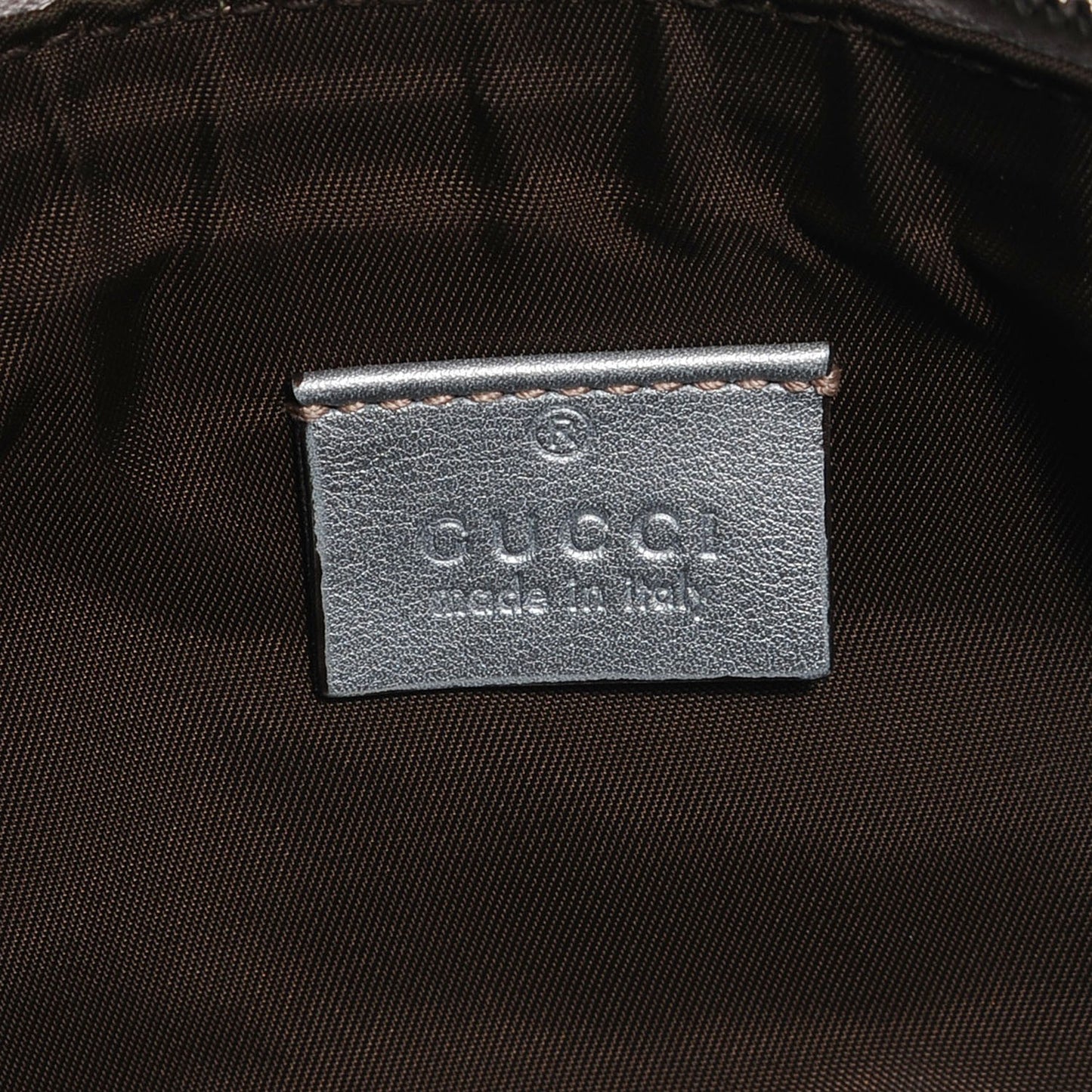 Guccissima New Britt Wristlet Silver
