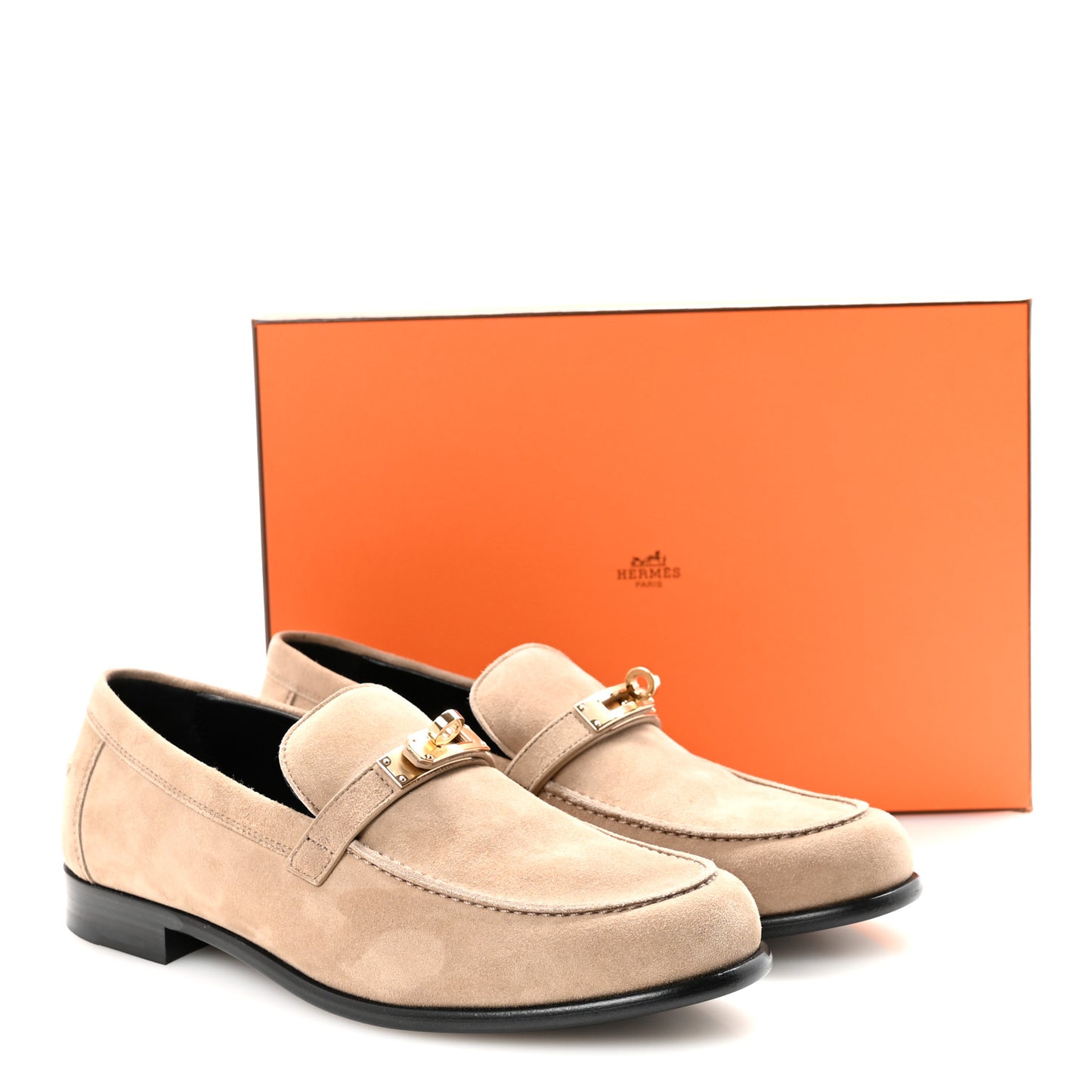 Suede Goatskin Womens Destin Loafers 40 Beige Sable