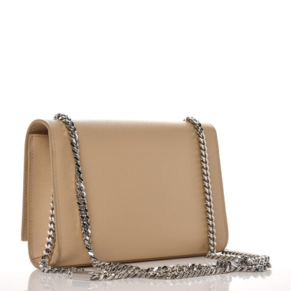 Saint Laurent Grain De Poudre Small Monogram Kate Satchel Nude Powder 3 of 8