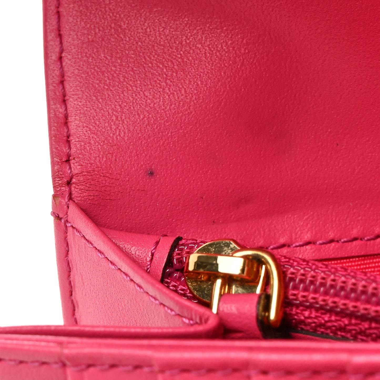 Visetos Rabbit Tri-Fold Wallet Cognac