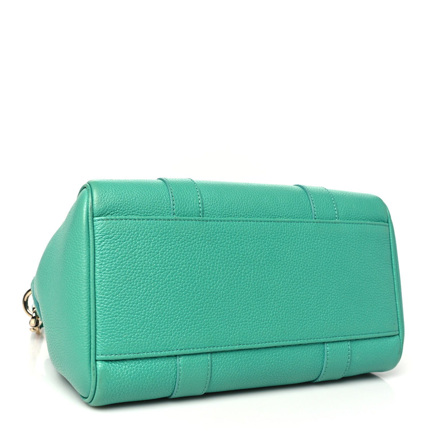 Mulberry Classic Grain Small Bayswater Satchel Aqua Green 4 of 10
