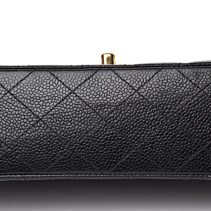 Chanel Caviar Quilted Medium Double Flap Black 8 of 16