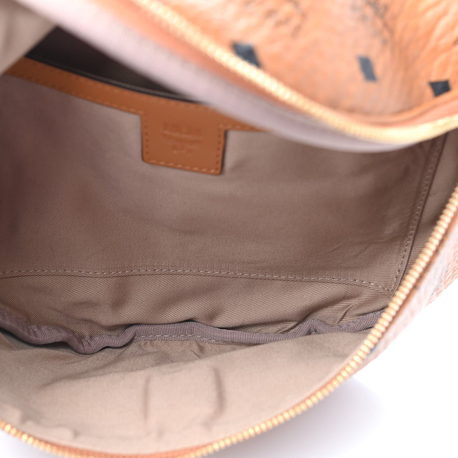 MCM Visetos Medium Fusten Belt Bag Cognac 5 of 10