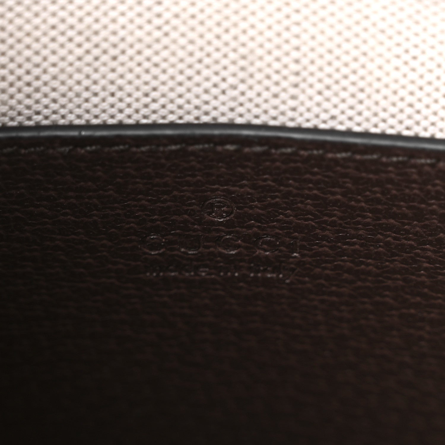 Gucci Monogram Jumbo GG Textured Dollar Calfskin Web Mini Vertical Tote Camel Ebony New Acero 6 of 10