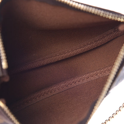 Louis Vuitton Monogram 2016 Christmas Animation Mini Pochette Accessories Rose Ballerine 5 of 8