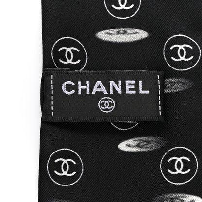 Chanel Silk CC Slim Bandeau Scarf Black 3 of 3