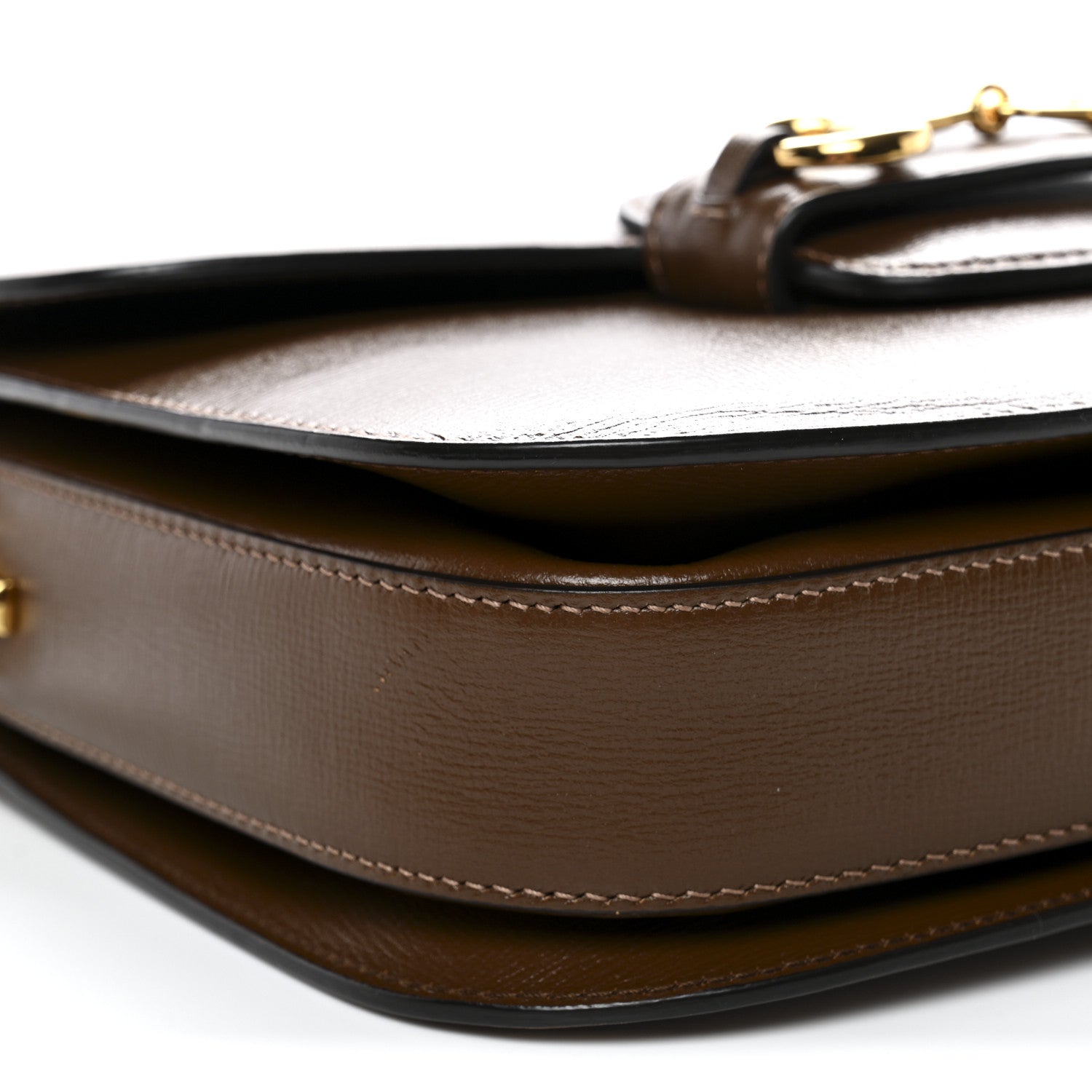 Gucci Azalea Calfskin Horsebit 1955 Shoulder Bag Brown Sugar 9 of 10