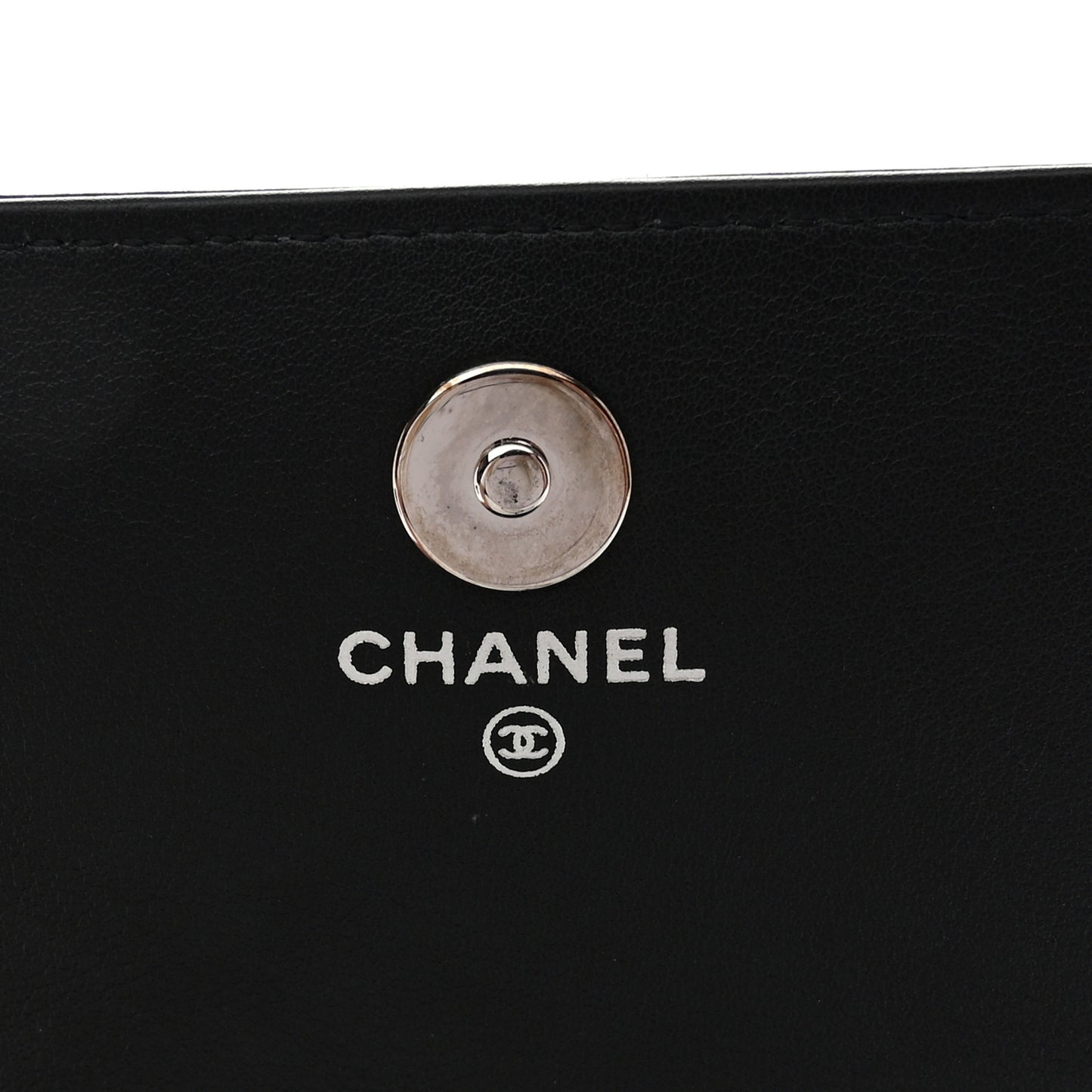 Patent Strass Wallet On Chain WOC Black