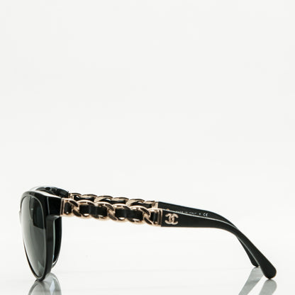Chanel CC Chain Sunglasses 5215Q Black 2 of 5