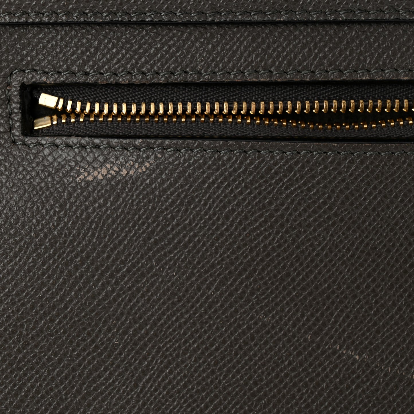 Baby Grained Calfskin Micro Belt Bag Grey