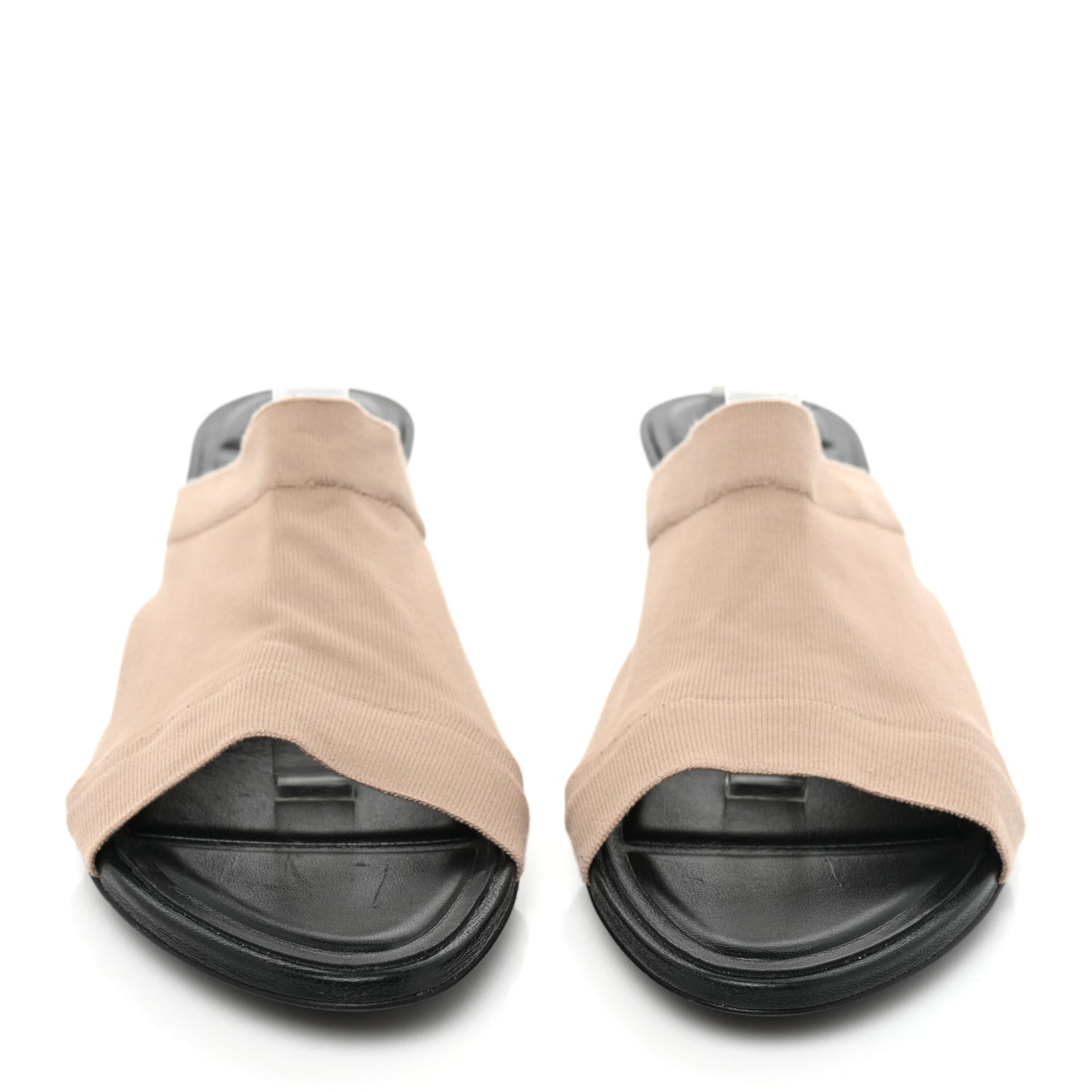 Jersey Stretch Heel Sandals 37 Beige