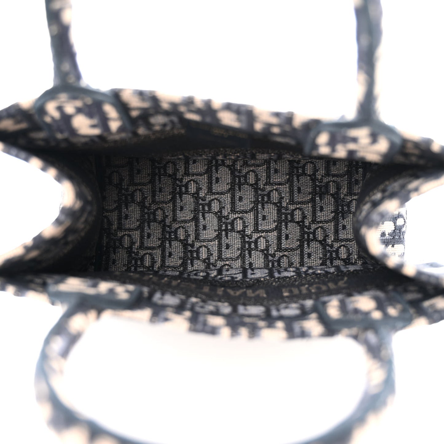 Oblique Small Book Tote Blue Multicolor