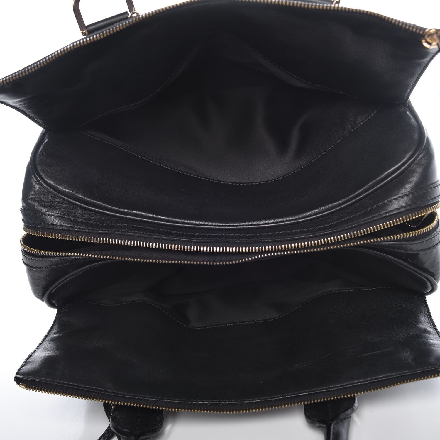 Versace Perforated Calfskin Madonna Satchel Black 5 of 12