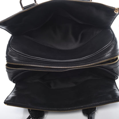 Versace Perforated Calfskin Madonna Satchel Black 5 of 12