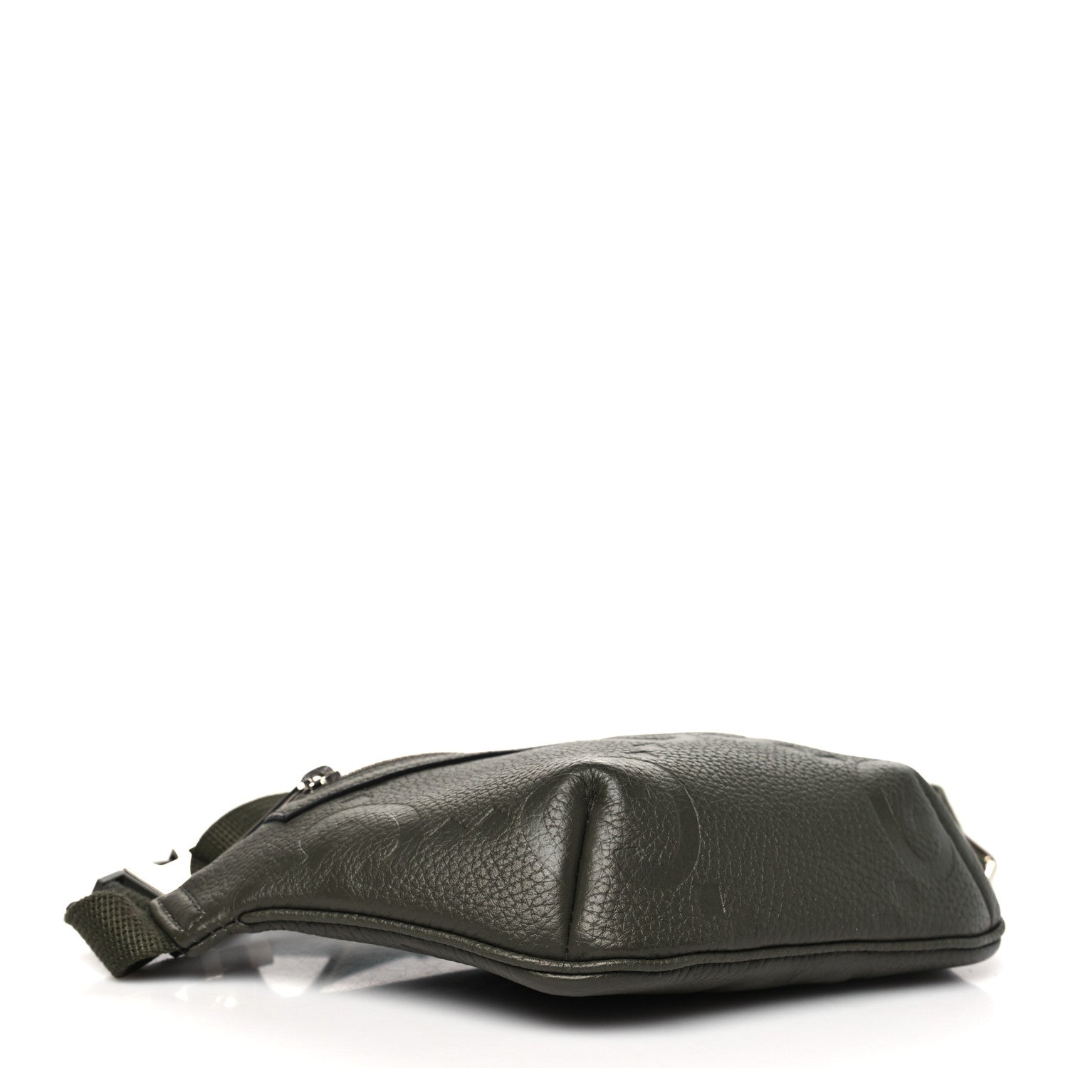 Gucci Piuma Calfskin Jumbo GG Embossed Small Belt Bag Dark Green 4 of 10