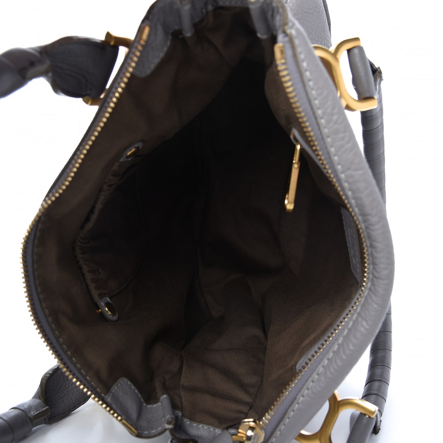 Calfskin Medium Marcie Satchel Cashmere Grey