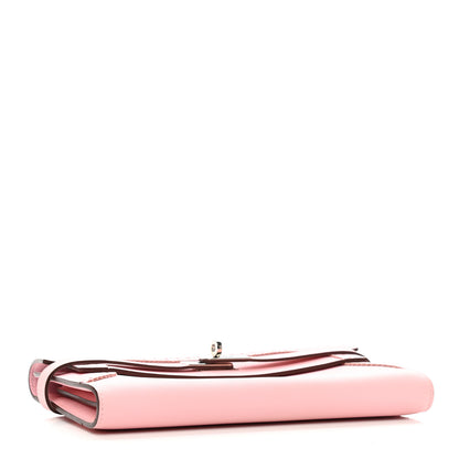 Hermes Swift Ghillies Kelly Longue Wallet Rose Sakura 4 of 7