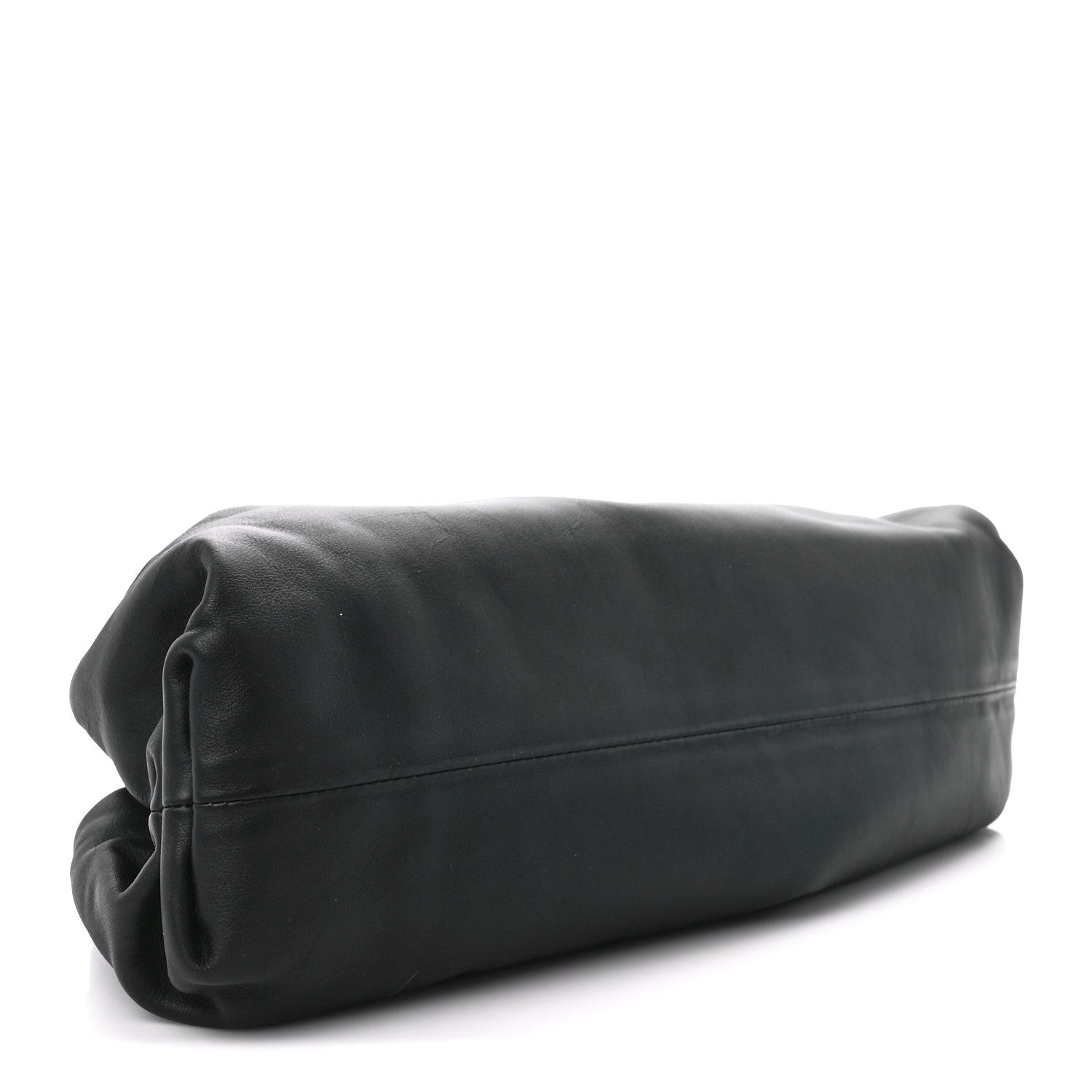 Bottega Veneta Smooth Butter Calf The Pouch Oversized Clutch Black 4 of 11