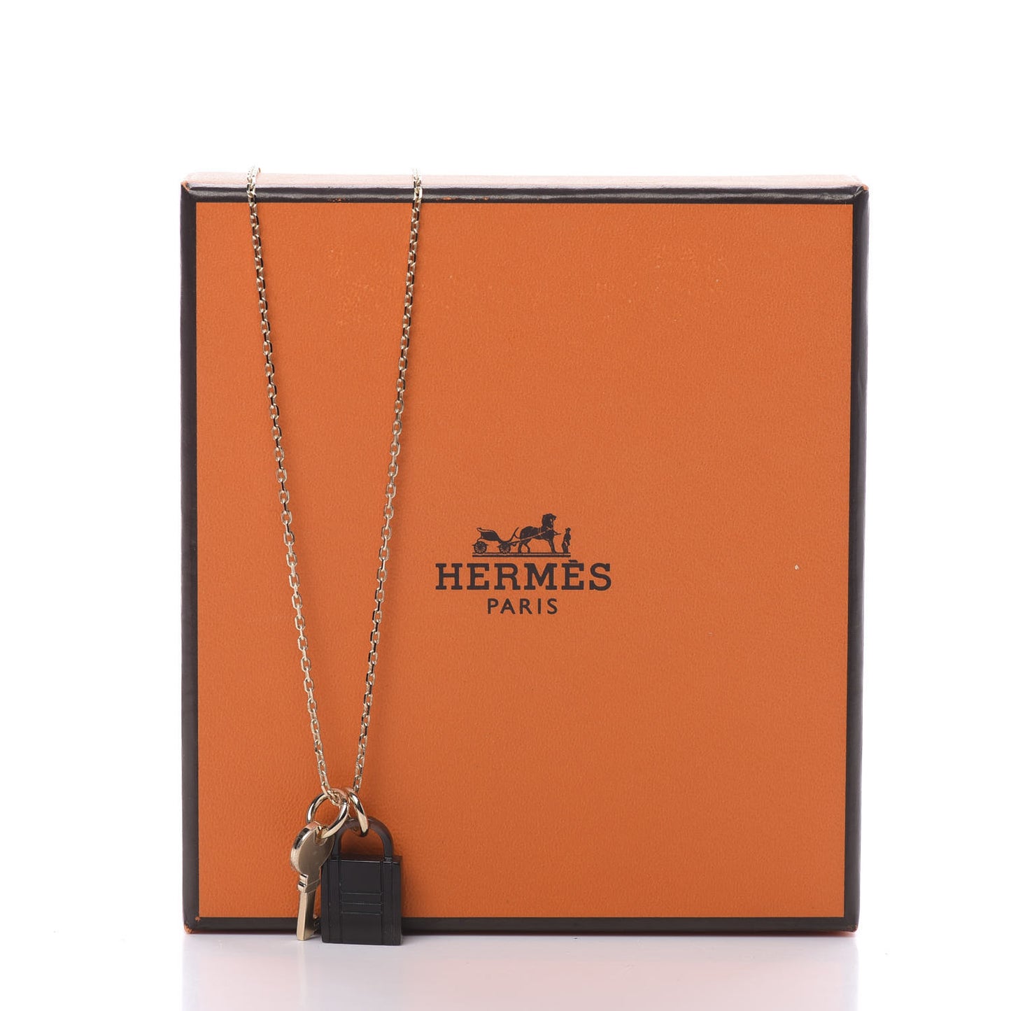 Permabrass Buffalo Horn Amulette Padlock PM Pendant Necklace