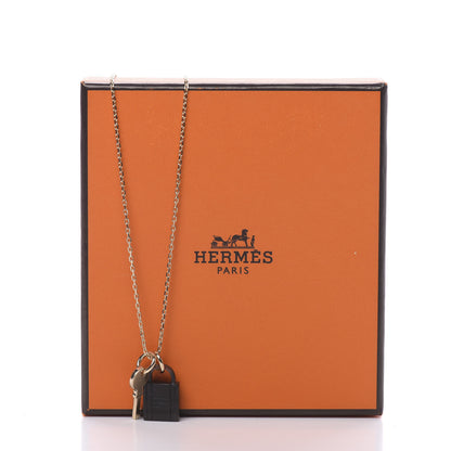 Hermes Permabrass Buffalo Horn Amulette Padlock PM Pendant Necklace 5 of 5