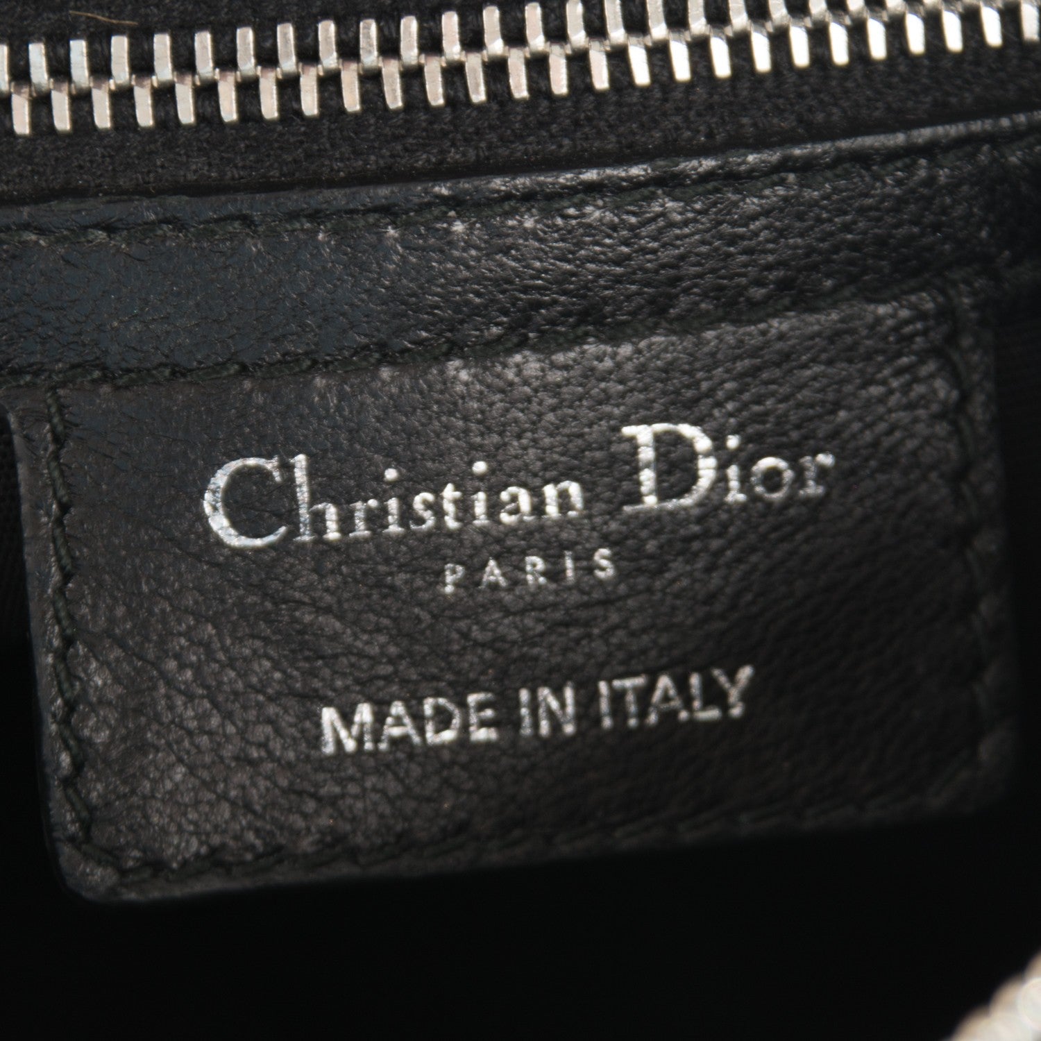 Christian Dior Lambskin Cannage Granville Polochon Black 6 of 7