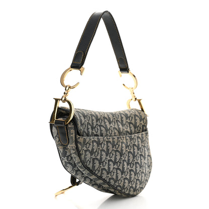 Christian Dior Monogram Saddle Bag Blue 3 of 18