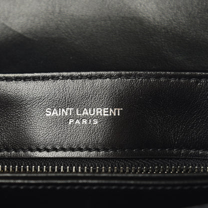 Saint Laurent Calfskin Y Quilted Monogram Toy Loulou Crossbody Bag Black 6 of 10