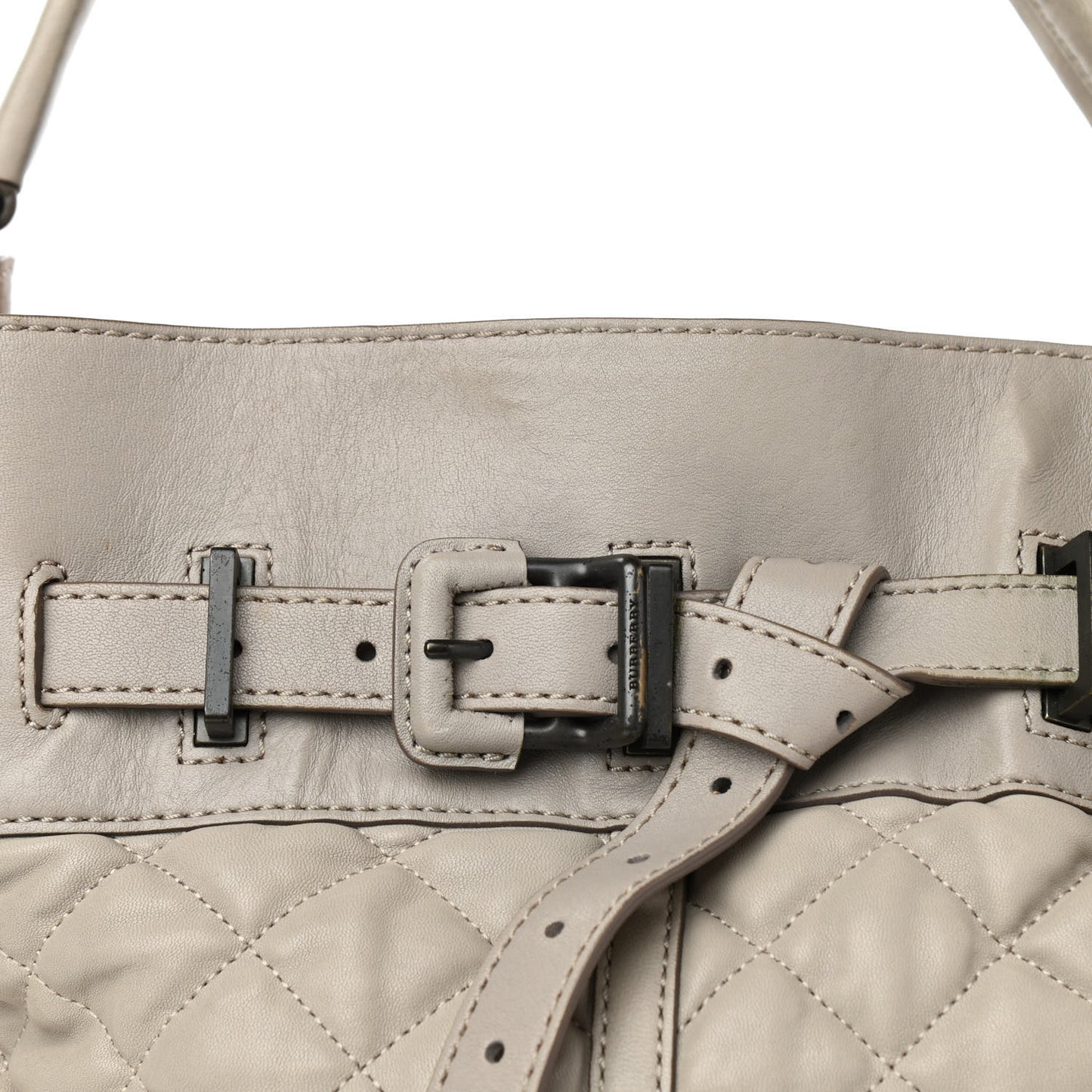 Lambskin Quilted Medium Enmore Hobo Beige