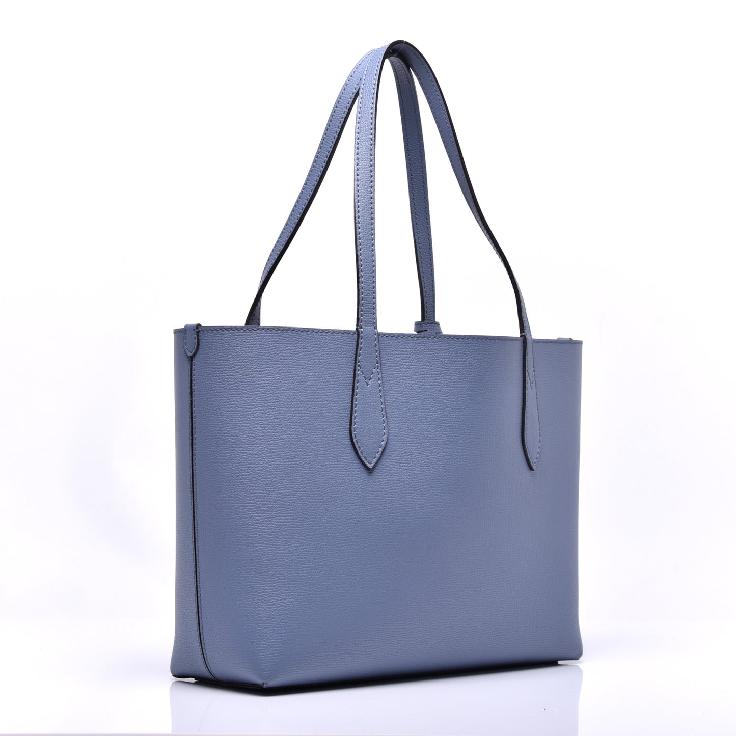 Calfskin Haymarket Check Medium Reversible Tote Blue