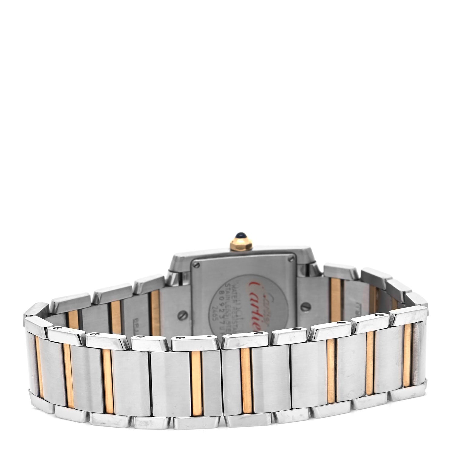 Cartier Stainless Steel 18K Yellow Gold 25mm Tank Francaise Quartz Watch 3 of 4