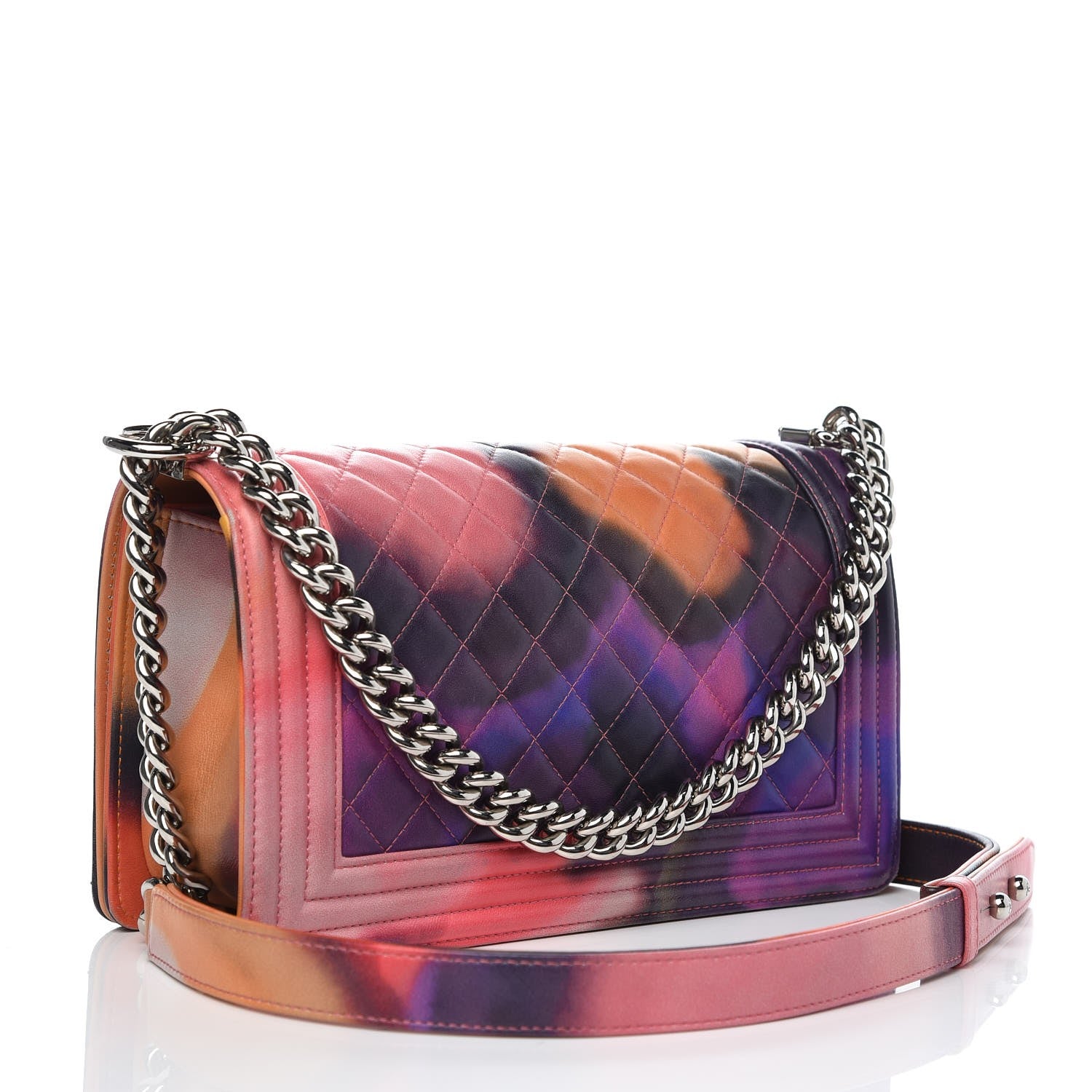 Chanel Lambskin Quilted Small Flower Power Boy Flap Multicolor 2 of 10