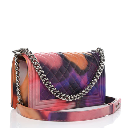 Chanel Lambskin Quilted Small Flower Power Boy Flap Multicolor 2 of 10