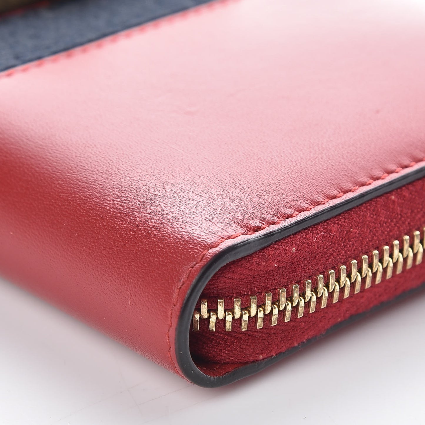 Calfskin Sylvie Zip Around Wallet Hibiscus Red