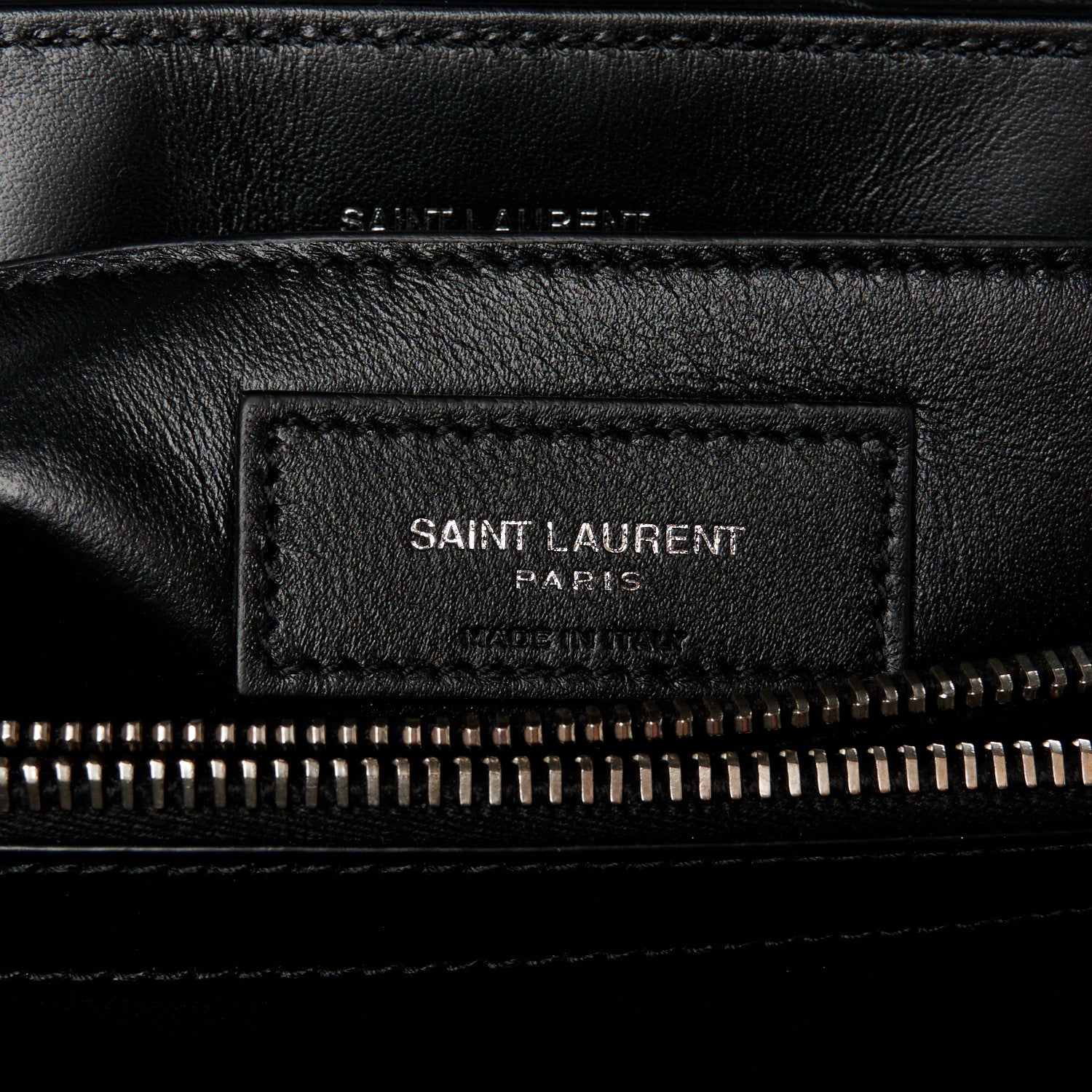 Saint Laurent Calfskin Y Quilted Monogram Small Loulou Chain Satchel Black 7 of 11