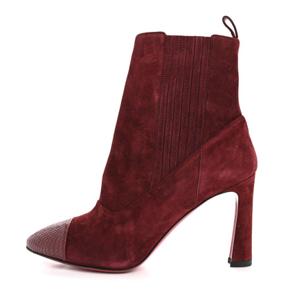 Christian Louboutin Veau Velours Calfskin Jurassic Me In The 90s 85 Ankle Boots 36.5 Tanin 1 of 9