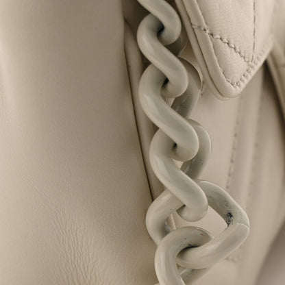 Gucci Calfskin Matelasse Monochrome GG Marmont Chain Belt Bag Mystic White 12 of 12