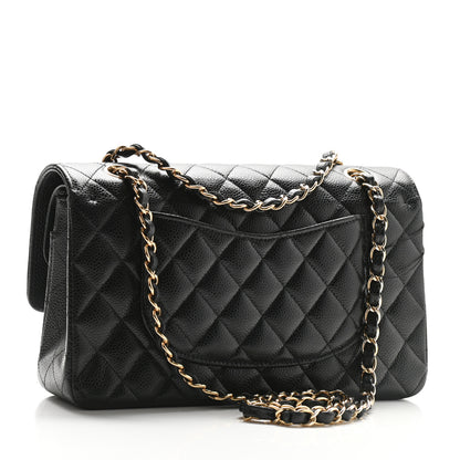 Chanel Caviar Quilted Medium Double Flap Black 3 of 9