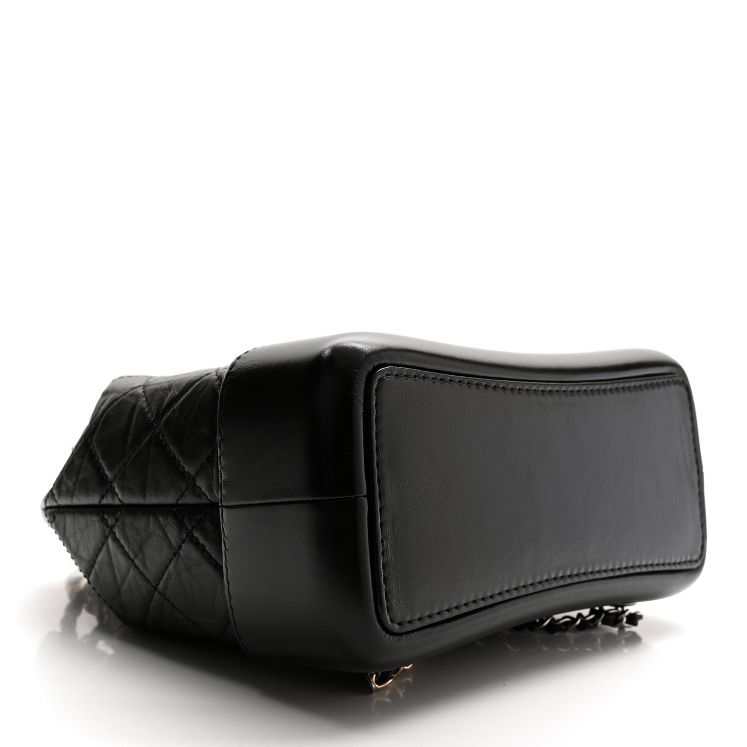 Chanel Aged Calfskin Quilted Small Gabrielle Backpack Black 4 of 10