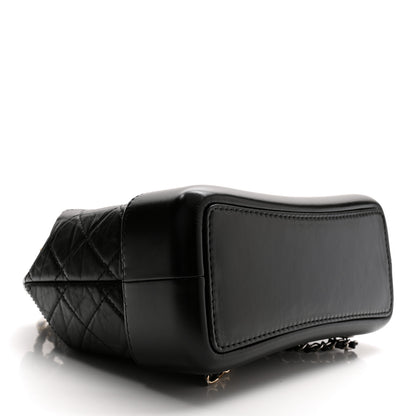 Chanel Aged Calfskin Quilted Small Gabrielle Backpack Black 4 of 10