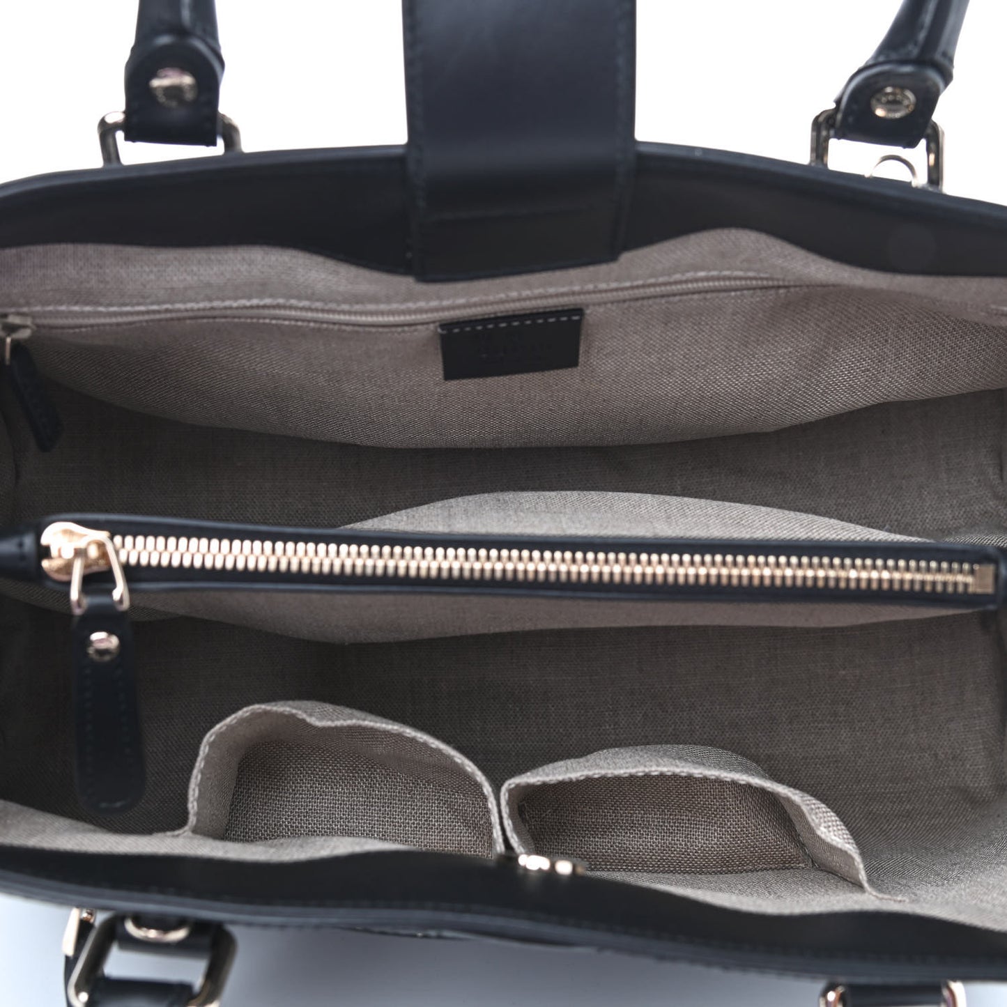 Soft Microguccissima Medium Tote Black