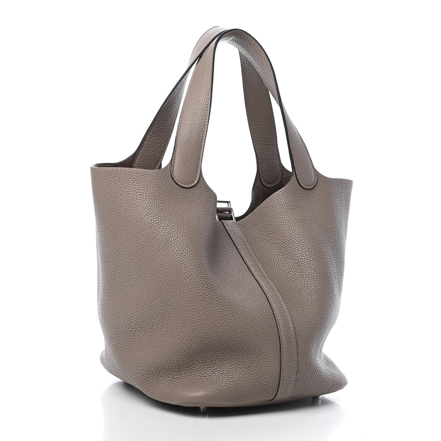 Hermes Taurillon Maurice Picotin Lock 22 MM Gris Asphalte 2 of 8