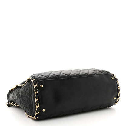 Chanel Calfskin Quilted Large Chain Me Hobo Black 4 of 14