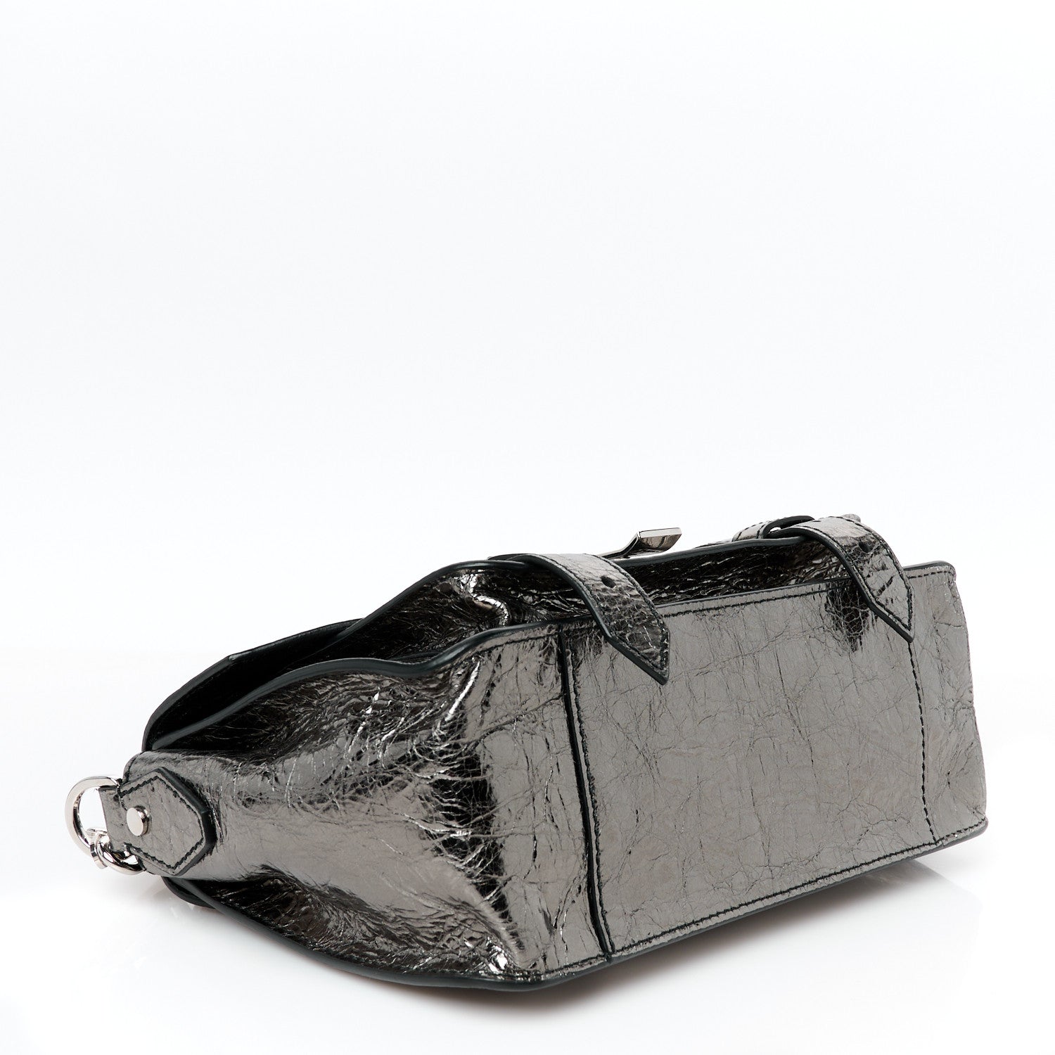 Proenza Schouler Metallic Lambskin Tiny PS1 Satchel Silver 4 of 11