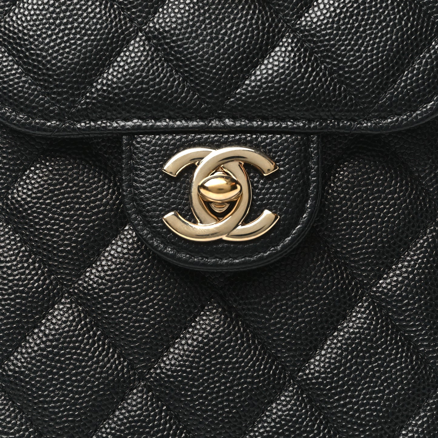 Caviar Quilted Classic Phone Holder Black